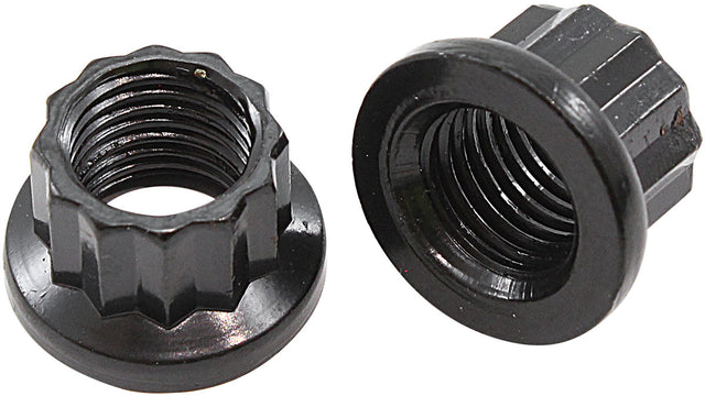 Aeroflow 12-Point Nuts, Chrome Moly Black Oxide, 2-Pack - AF34-30-0010-2 AF34-30-0010-2