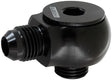 Aeroflow 90° Low Profile -12ORB to -10AN Male Adapter - AF909-10-12BLK AF909-10-12BLK