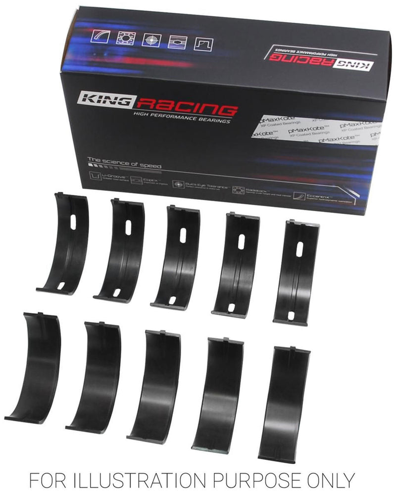 King XP Series Main Bearing Set, .25mm (.010") Suit Toyota 1RZ, 2RZ-FE, 2TZ-FE, 3RZ-FE (KBMB5089XP0.25) KBMB5089XP0.25