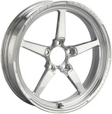 WELD Aluma-Star 17 x 4.5" 1-Piece Front Wheel, Black - WE88-1704254 WE88-1704254