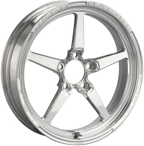WELD Aluma-Star 17 x 4.5" 1-Piece Front Wheel, Black - WE88-1704254 WE88-1704254