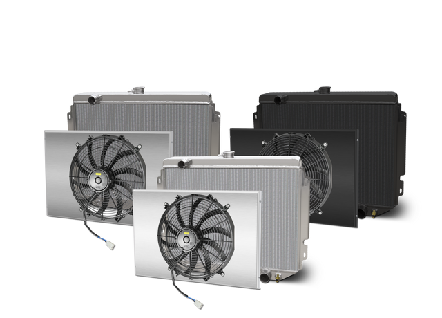 AFCO 1966-67 Chevelle Aluminum Radiator and Shroud - 80252-B-SP-N 80252-B-SP-N