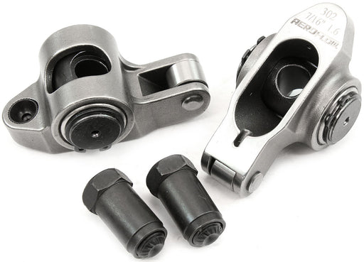 Aeroflow Small Block Ford Windsor 289-351 Stainless Steel Roller Rocker Set 7/16" Stud Mount, 1.60 Ratio, Set of 2 (AF95-1222-2) AF95-1222-2