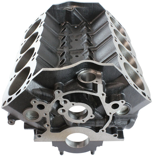 Aeroflow Cast Iron Ford 351W Engine Block, 4.000" Bore 9.500" Deck Height, 351 Cleveland Mains, 4-Bolt Billet Splayed Caps (AF96-1010)