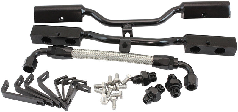 Aeroflow Small Block Chev Fuel Rail Kit for Air Gap Intake Manifold Suits AF6090-1000 and AF6290-1000 Intake Manifolds ONLY (AF6999-1001) AF6999-1001