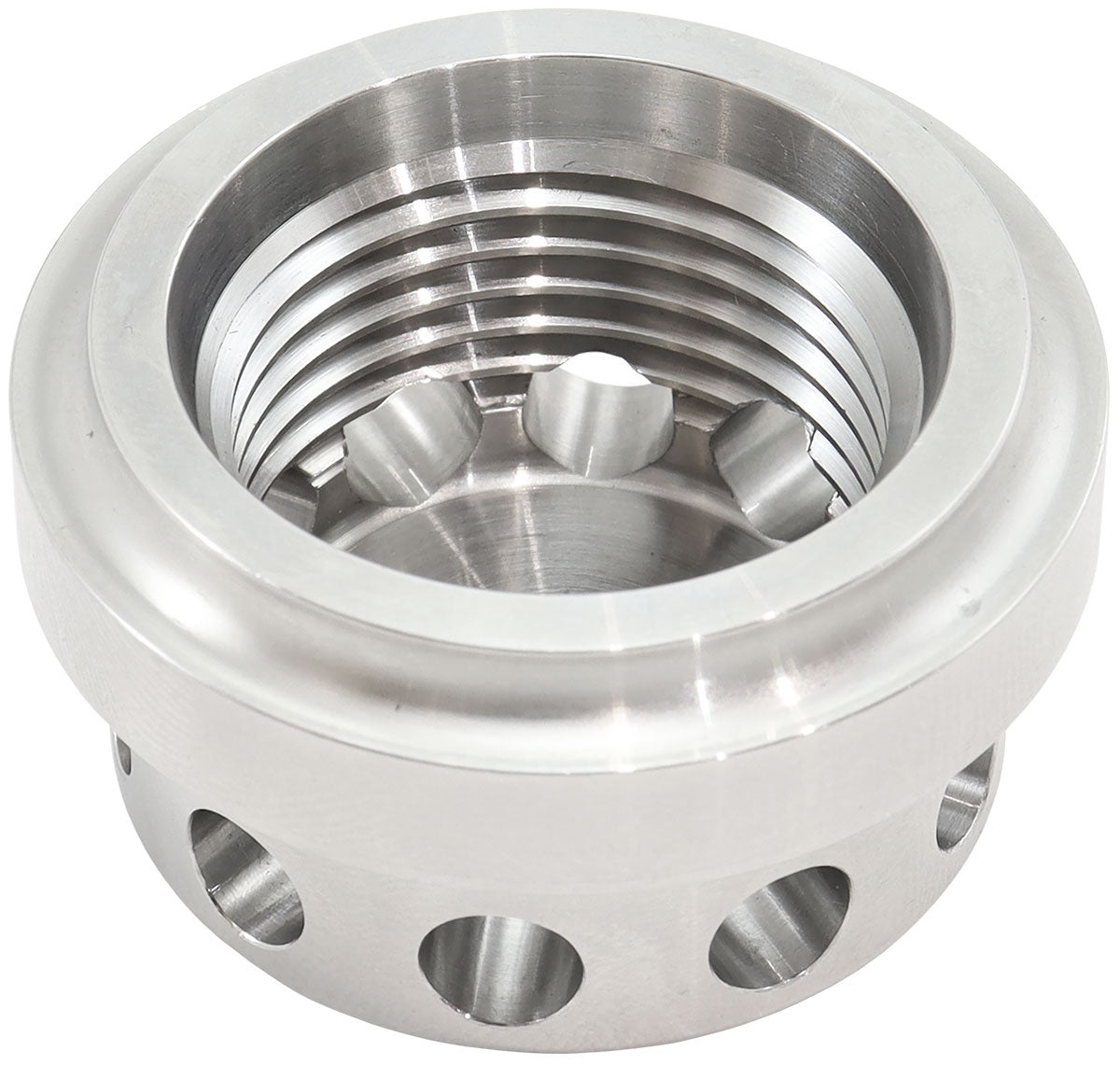 Aeroflow Stainless Steel Vented Weld-On Female -10ORB Bung - AF988-10SS AF988-10SS