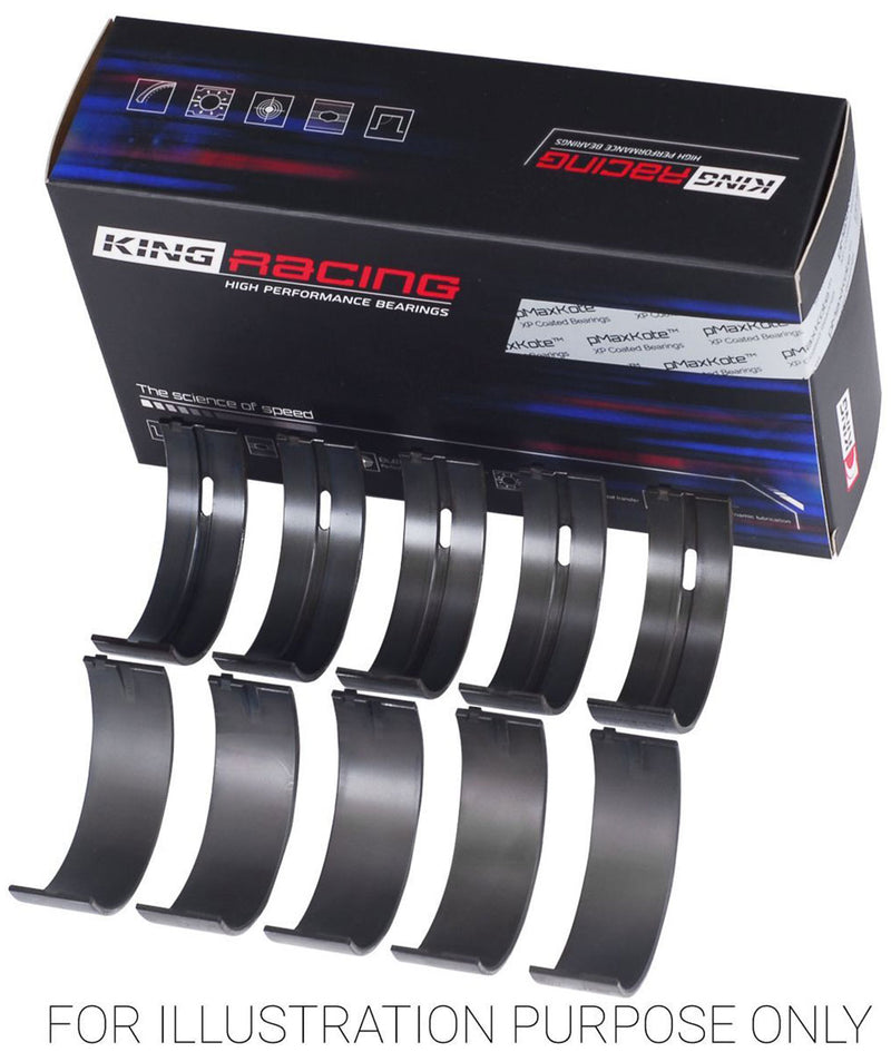 King XPC Series Main Bearing Set, .25mm (.010") Suit Mitsubishi 4G63, 4G64 97-07, EVO V-IV (KBMB5315XPC0.25) KBMB5315XPC0.25
