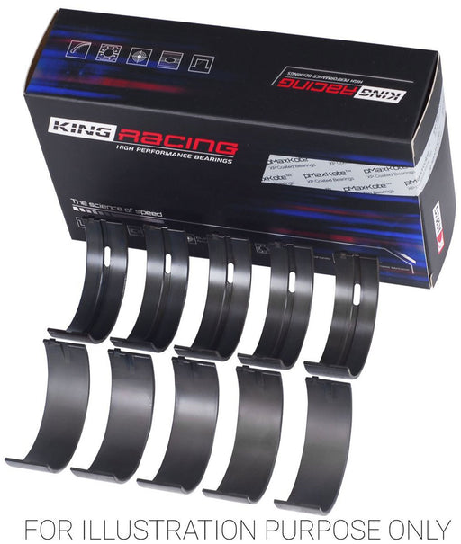 King XPC Series Main Bearing Set, .25mm (.010") Suit Mitsubishi 4G63, 4G64 97-07, EVO V-IV (KBMB5315XPC0.25) KBMB5315XPC0.25
