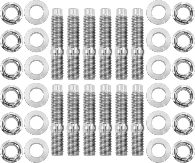 Aeroflow Ttianium 6 Point Hex Header Stud Kit - AF3699-2301 AF3699-2301