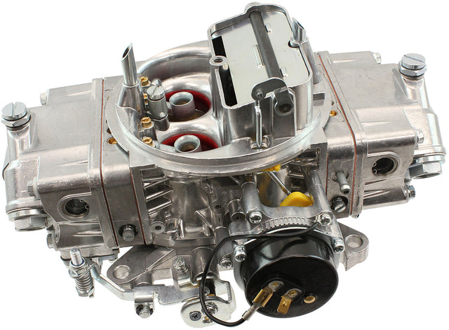 Aeroflow 600cfm 4-Barrel Double Pumper Carburettor with Mechanical Secondaries Square bore 4150 Flange, Electric Choke, Silver Finish (AF5112-1600) AF5112-1600