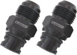 Aeroflow Ford Coyote Screw In Cover Breather Adapter - Black Finish Male -10AN, Sold Individually (AF708-10-09BLK) AF708-10-09BLK
