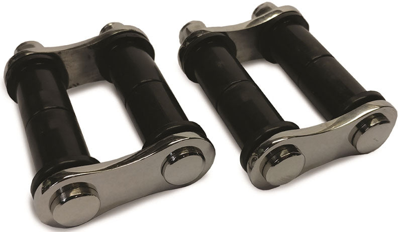 Roadster Steel Front Shakles with Shock Stud, Plain - SOAHR-60712 SOAHR-60712