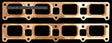 SCE Pro Copper Exhaust Gaskets 1.850" x 2.600" - SCE-4063 SCE-4063