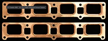 SCE Pro Copper Exhaust Gaskets 1.850" x 2.600" - SCE-4063 SCE-4063