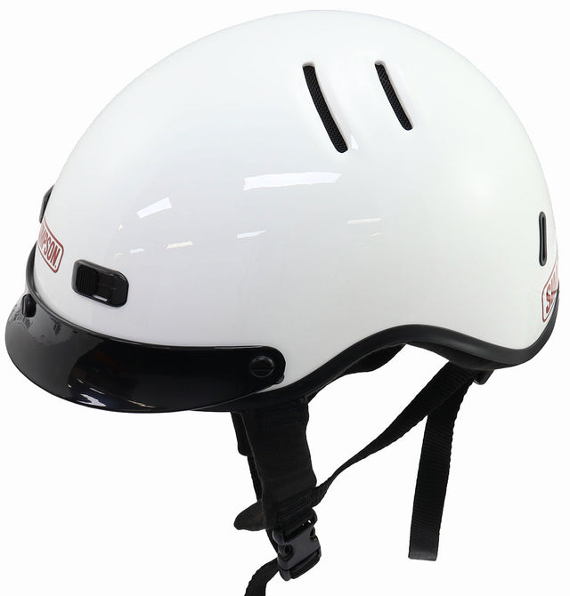 Simpson Shorty OTW Pit Helmet White Finish, Medium, 3-Way Adjustable (SI1430021) SI1430021