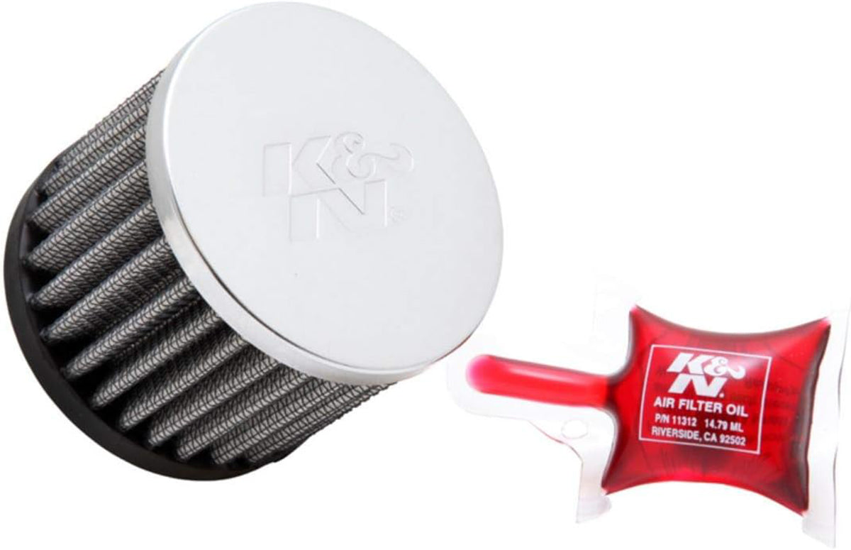 K&N Universal Clamp On Filter Fits 1.563 in (40 mm) 2.5 in (64 mm) H x 3 in (76 mm) OD - KNRC-0160 (KNRC-0160) KNRC-0160