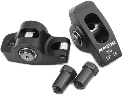 Aeroflow Small Block Chev Aluminium Roller Rocker Set 3/8" Stud Mount, 1.6 Ratio, Set of 2 (AF95-1102-2) AF95-1102-2