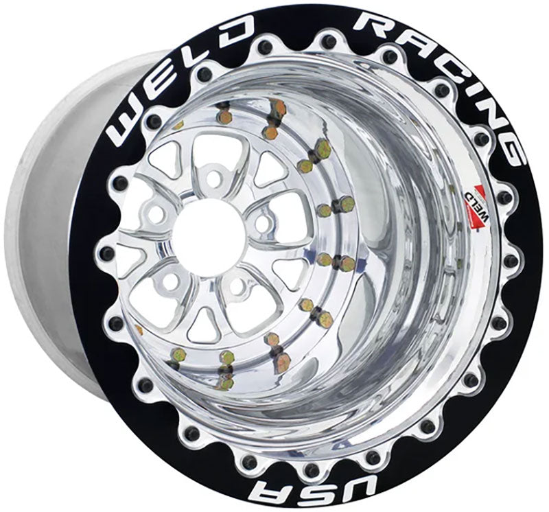 WELD V-Series 15 x 12" Wheel, Black Center, Double Beadlock for M/T - WE84B-512206MB WE84B-512206MB