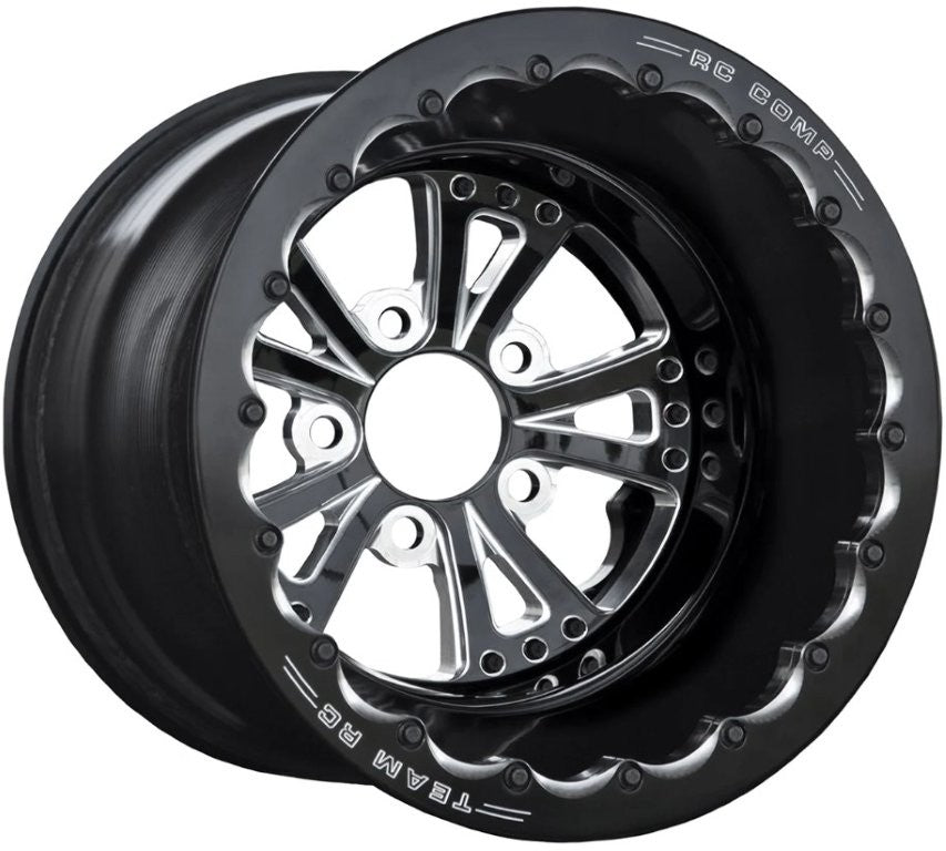 RC Comp Torx 15" x 9" Wheel, Eclipse Black, Single Beadlock - RCCSC40X1B1E-01E RCCSC40X1B1E-01E