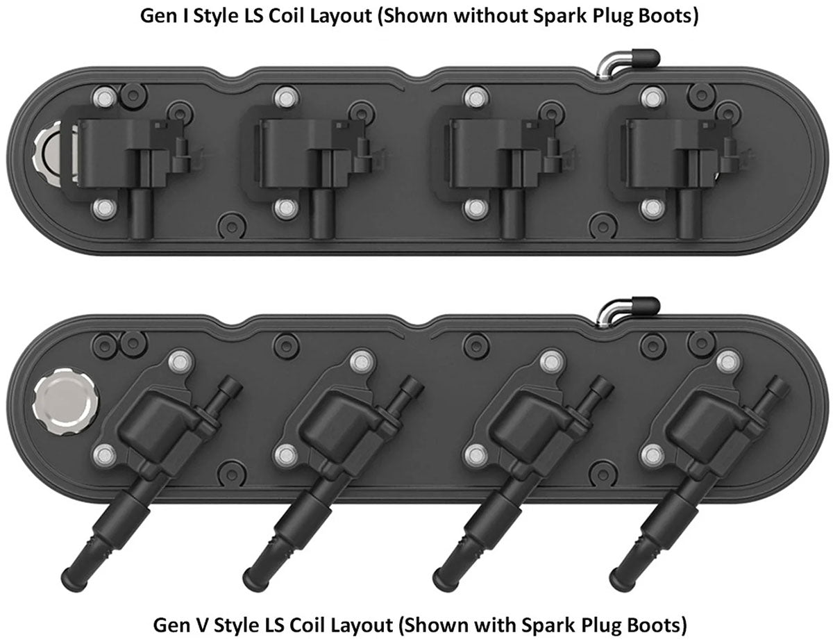 Holley 2-Piece "Chevrolet" Script Valve Covers, Black - HO241-177
