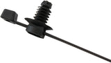 Aeroflow Two Piece Fir Tree Cable Ties 4.8mm Wide x 200mm Long - 100 Pack Nylon 66 Material, Black Colour (AF98-4822-100) AF98-4822-100