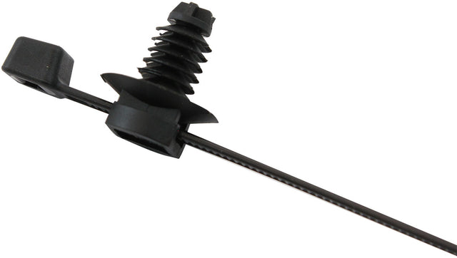 Aeroflow Two Piece Fir Tree Cable Ties 4.8mm Wide x 200mm Long - 100 Pack Nylon 66 Material, Black Colour (AF98-4822-100) AF98-4822-100