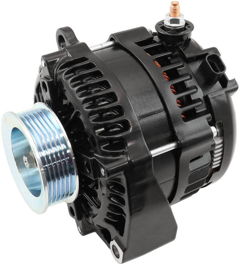 Aeroflow GM LS High Output Alternator - Black Finish 185 amp Rating (AF4274-2000) AF4274-2000