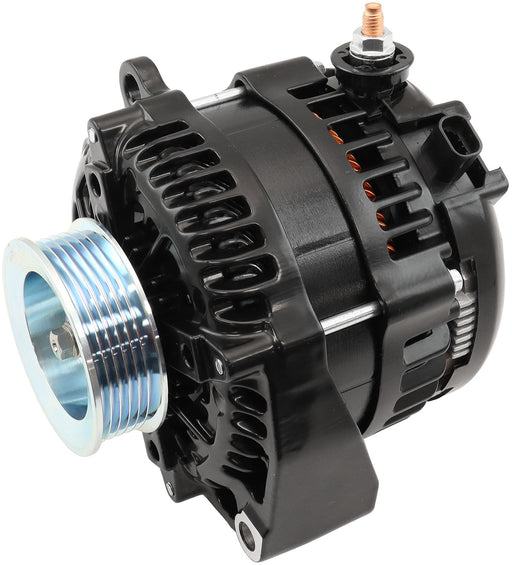 Aeroflow GM LS High Output Alternator - Black Finish 185 amp Rating (AF4274-2000) AF4274-2000