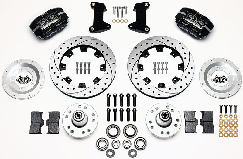 Wilwood Dynapro Dust-Boot Front Brake Kit, 4-Piston 12.19" - WB140-13378-D