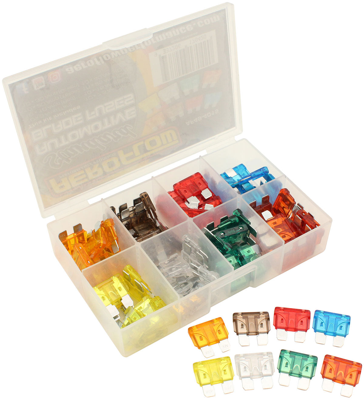 Aeroflow Bulk Multi Pack Standard Blade Fuses – 90 Pieces - AF49-4015