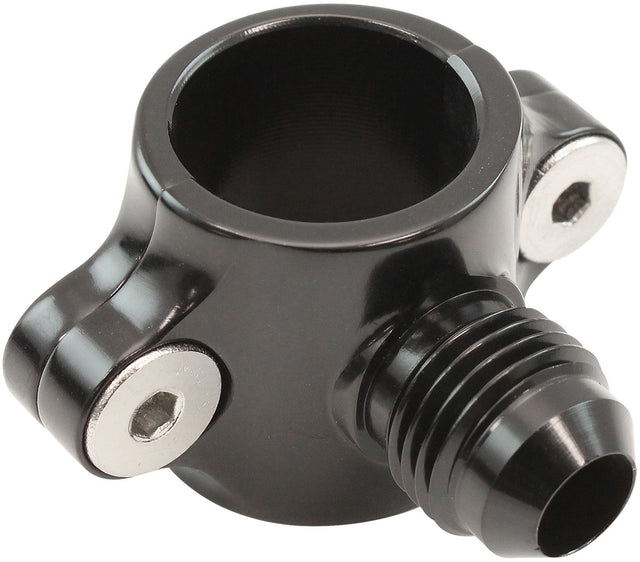 Aeroflow Clamp On Hard Line to Male AN Adapter 3/8" to -6AN - AF107-12-06BLK AF107-12-06BLK
