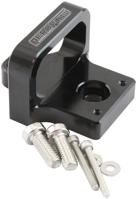 Aeroflow 3 Port Boost Solenoid Sensor Mounting Bracket Black Finish (AF64-1036) AF64-1036