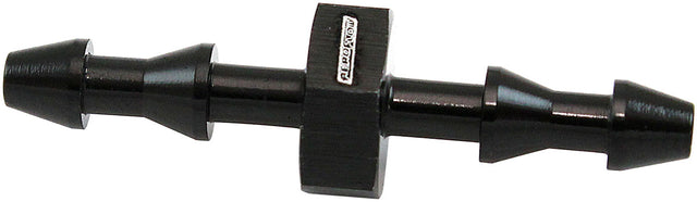 Aeroflow Male to Male 3mm (1/8") Barb Push Lock Adapter Black Finish (AF410-01BLK) AF410-01BLK
