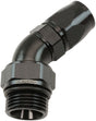 Aeroflow ORB Taper Swivel 45° Hose End -12 ORB to -10AN - AF582-10-12DBLK AF582-10-12DBLK