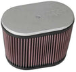 K&N Universal Clamp On Filter Dual Flange Suit 2.5 in (64 mm) 6.25 in (159 mm) H x 9 in (229 mm) L x 5.5 in (140 mm) W (KNRD-4600) KNRD-4600