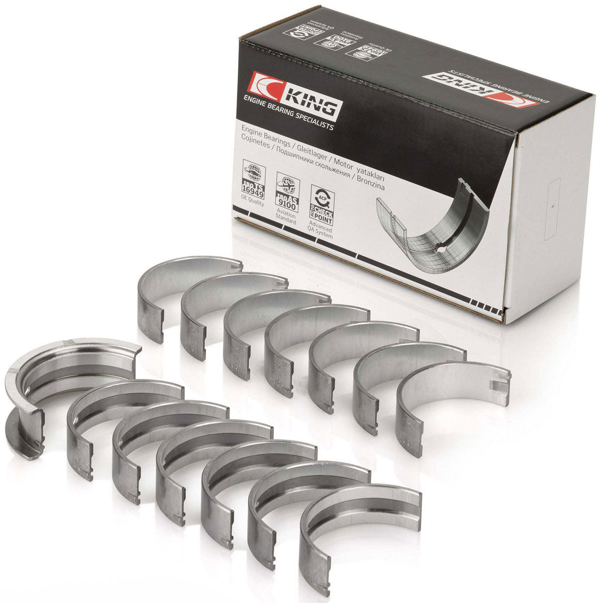 King AM Series Main Bearing Set, STD - KBMB7063AM KBMB7063AM