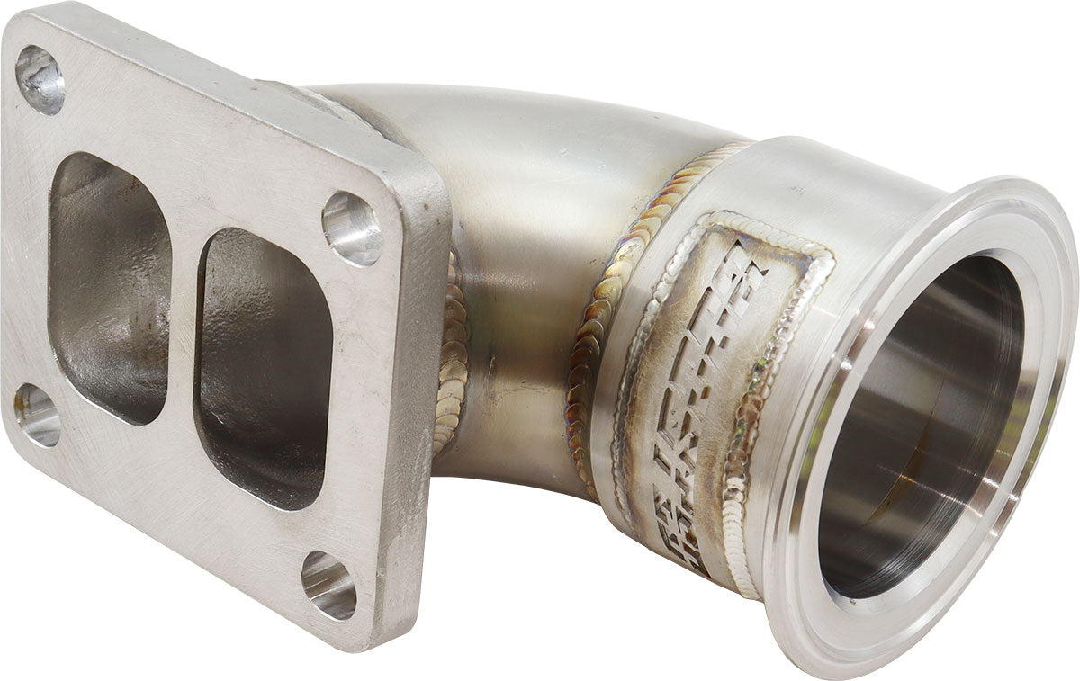 Aeroflow Boosted GM LS T4 Straight Mount Adapter Stainless Steel Turbo Manifold - AF8470-2005 AF8470-2005