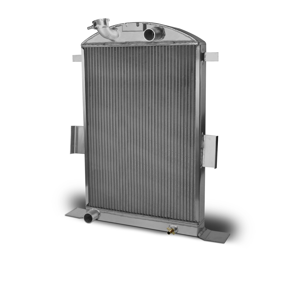 AFCO 1935 Ford Car Aluminum Radiator and Shroud - Ford Engine - 81148-B-NA-N 81148-S-NA-N
