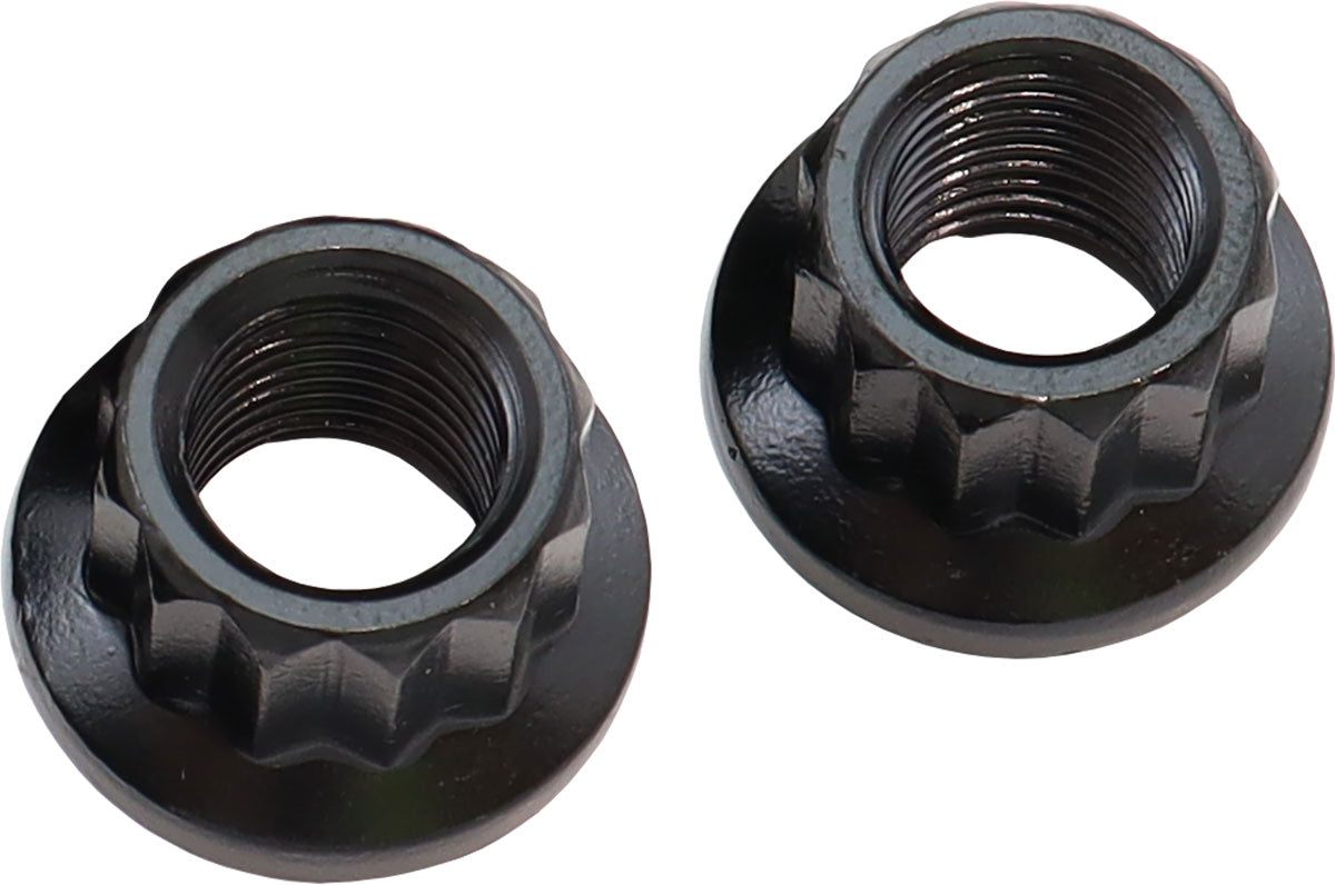 Aeroflow 12-Point Nuts, Chrome Moly Black Oxide, 2-Pack - AF34-05-0010-2 AF34-05-0010-2