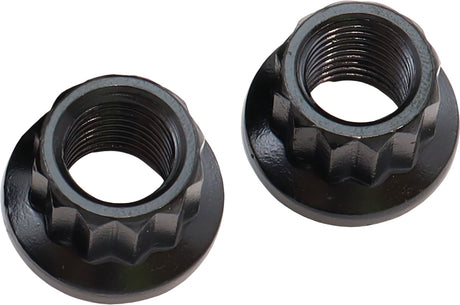 Aeroflow 12-Point Nuts, Chrome Moly Black Oxide, 2-Pack - AF34-05-0010-2 AF34-05-0010-2