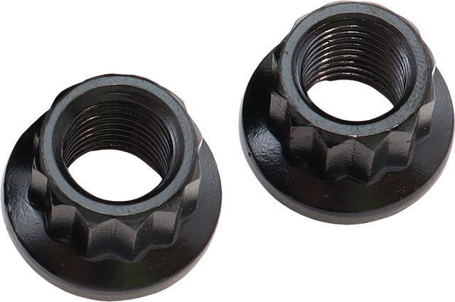 Aeroflow 12-Point Nuts, Chrome Moly Black Oxide, 2-Pack - AF34-05-0010-2 AF34-05-0010-2