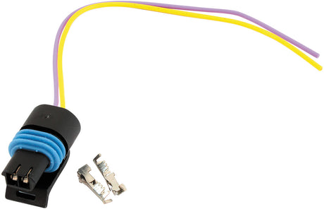 Aeroflow GM Black 2 Pin Multi Purpose Pigtail Connector Includes Spare terminalsand seals (AF49-1599) AF49-1599