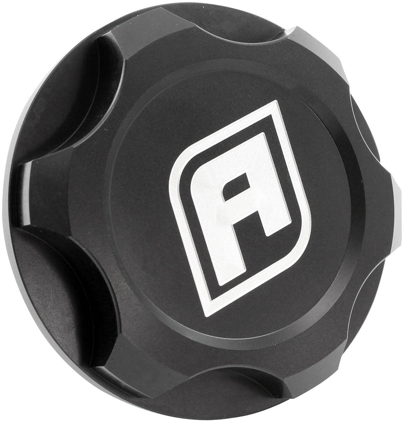 Aeroflow Toyota 1JZ/2JZ Billet Oil Cap Anodized Black Finish (AF82-1010BLK) AF82-1010BLK