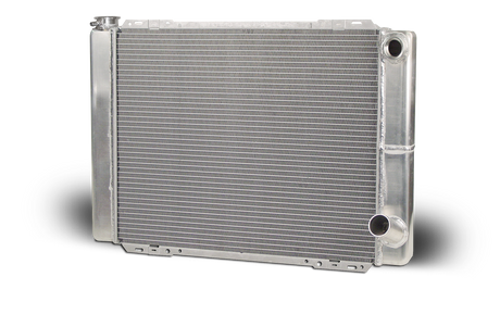 AFCO Aluminum Radiator Circle Track/Late Model 27.5 Inch Double Pass Chevy One 16AN Inlet - 80123N 80123N