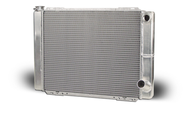 AFCO Aluminum Radiator Circle Track/Late Model 27.5 Inch Double Pass Chevy One 16AN Inlet - 80123N 80123N