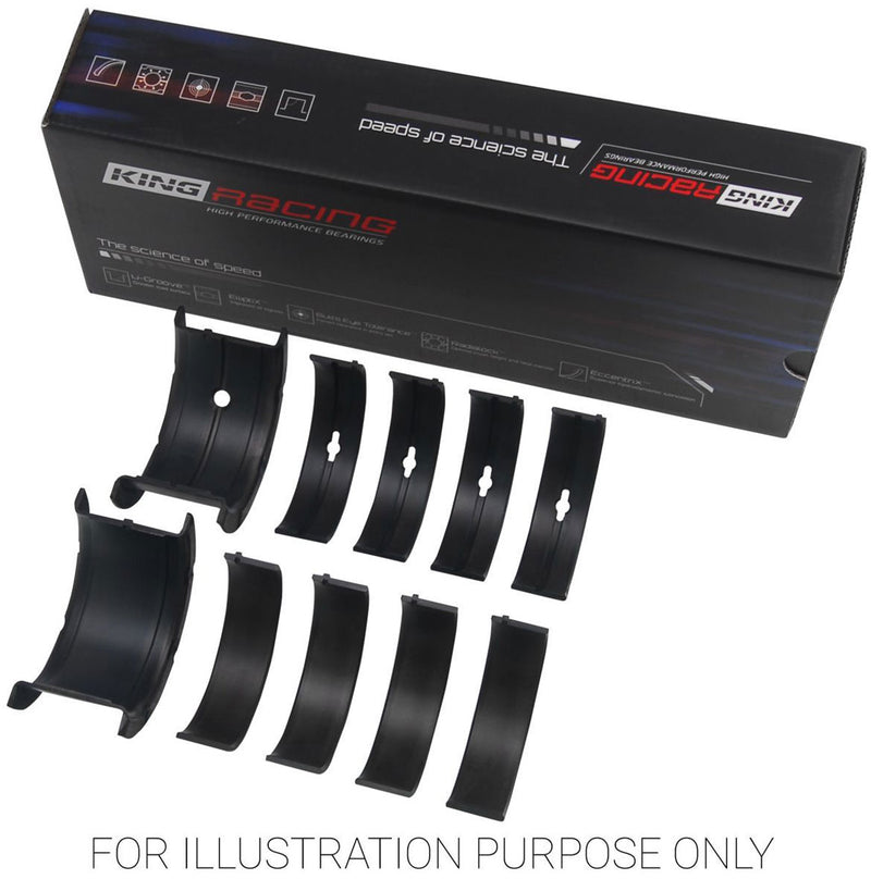 King XP Series Main Bearing Set, .001" Suit SB Chev L/J 262-350 (KBMB557XP 001) KBMB557XP 001