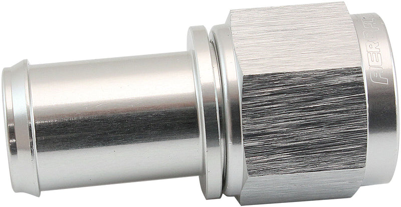 Aeroflow Straight Hose Barb 5/8" to -8AN Female Silver Finish (AF411-08-10S) AF411-08-10S