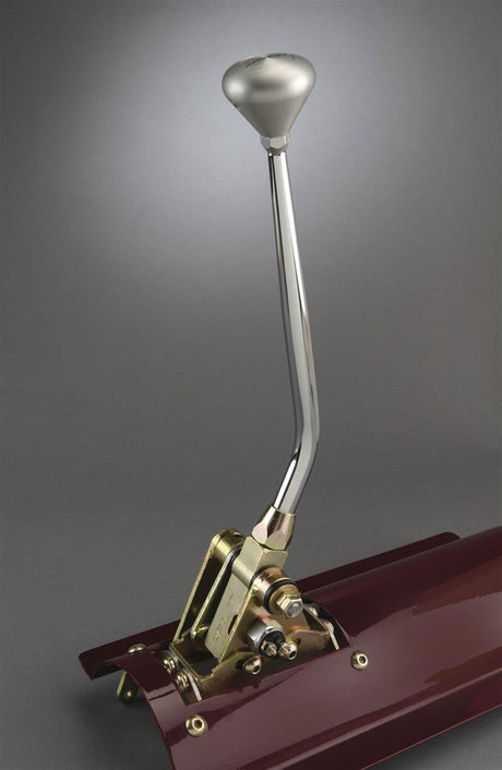Lokar 8" Single Bend Floor Mount Automatic Gear Stick with Billet Polished Mushroom Knob Suit 4L60E (LK-FM4L60ECM) LK-FM4L60ECM