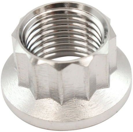 Aeroflow 1/2" Titanium 12 Point Nut Natural Finish, Sold Single (AF3519-0010) AF3519-0010