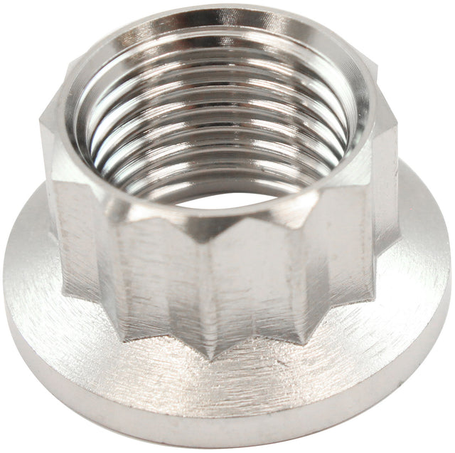 Aeroflow 1/2" Titanium 12 Point Nut Natural Finish, Sold Single (AF3519-0010) AF3519-0010